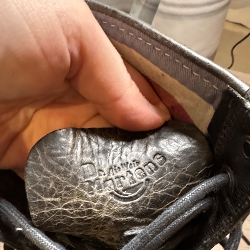 Dr. Martens Charcoal Leather Lace Up Boots - Picture 10 of 10